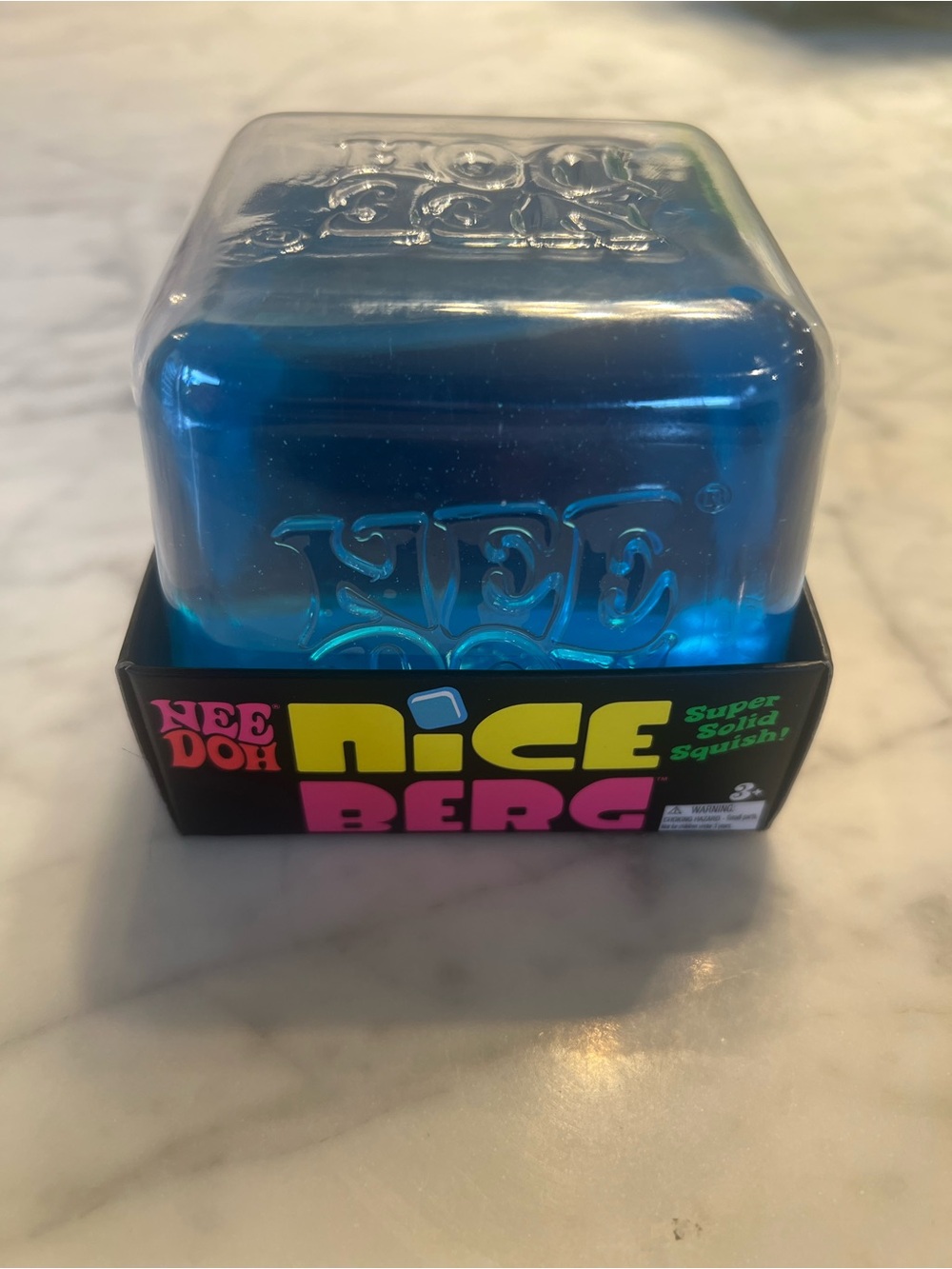 Nee Doh Nice Berg Super Solid Squish Toy - Blue